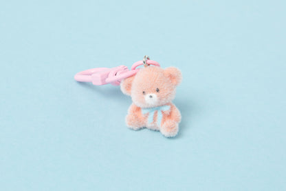 [Art Box] Blue Ribbon Bear Fluffy Keyring