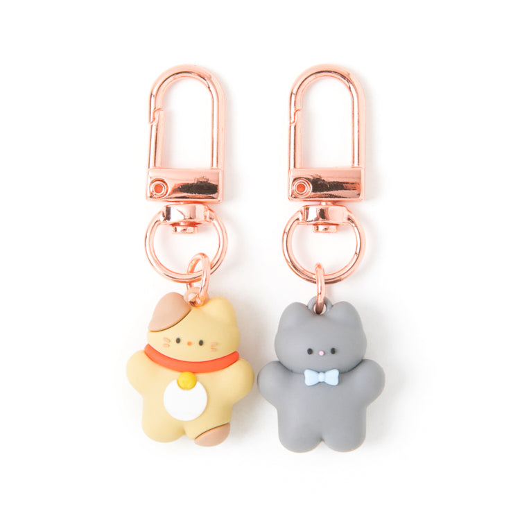 [Art Box] Cat Friends Keyring Set