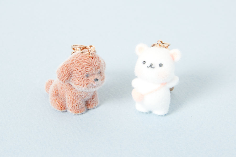 [Art Box] Choco Puppy Fluffy Keyring