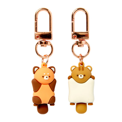 [Art Box] Flying Squirrel & Red Panda Keyring Set