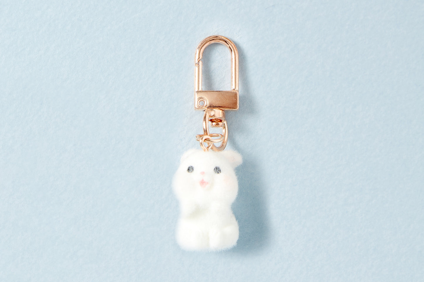 [Art Box] Happy Rabbit Fluffy Keyring