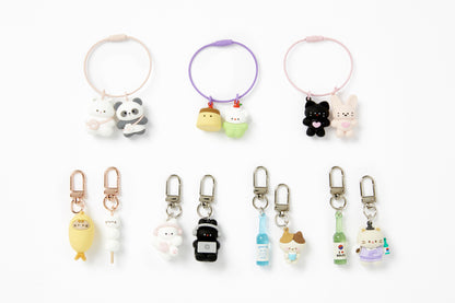 [Art Box] Momo & Lala Keyring Set