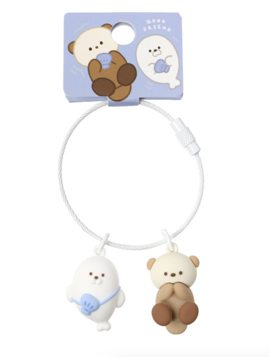 [Art Box] Otter & Seal Keyring