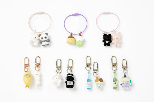 [Art Box] Pudding Bear Keyring Set
