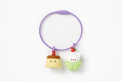 [Art Box] Pudding Bear Keyring Set