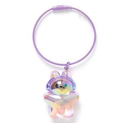 [Art Box] Purple Lala Clear Acrylic Keyring