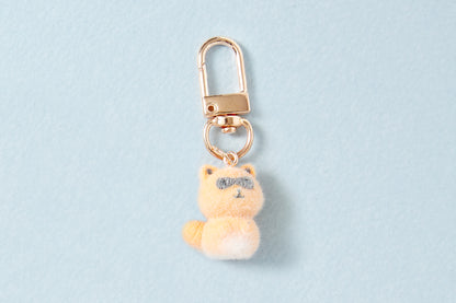 [Art Box] Raccoon Fluffy Keyring
