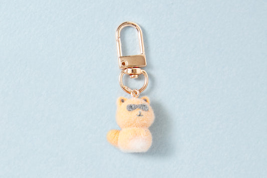 [Art Box] Raccoon Fluffy Keyring