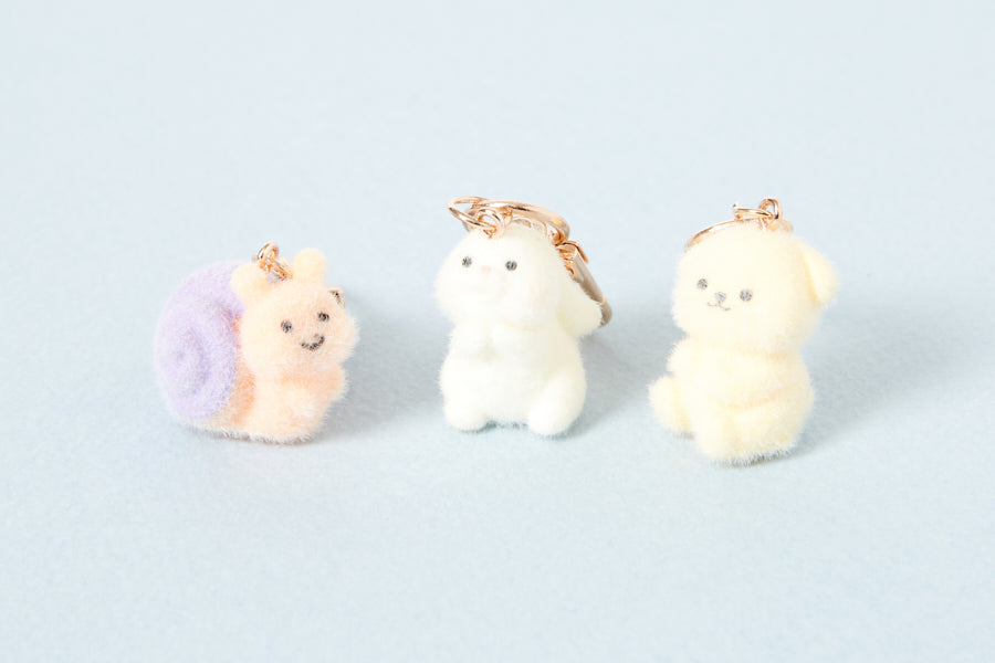 [Art Box] Relaxed Snail Fluffy Keyring