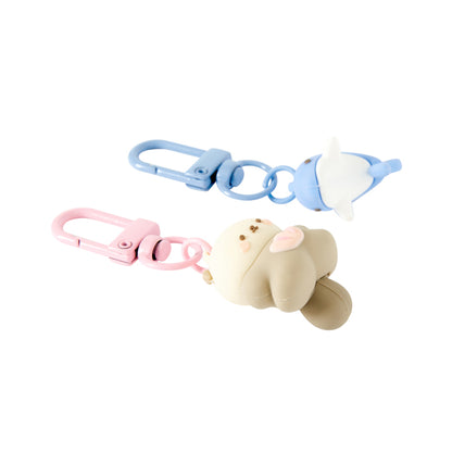 [Art Box] Sea Otter & Dolphin Keyring Set