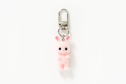 [Art Box] Stand Pink Rabbit Fluffy Keyring