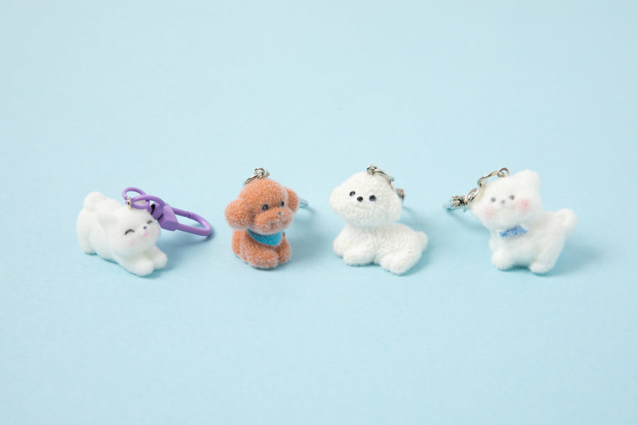 [Art Box] Stretching Cat Fluffy Keyring