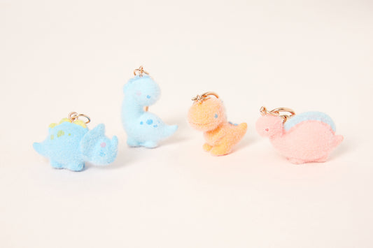 [Art Box] Triceratops Fluffy Keyring