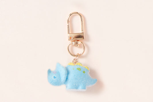 [Art Box] Triceratops Fluffy Keyring