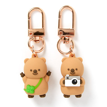 [Art Box] V Sign Quokka Keyring Set