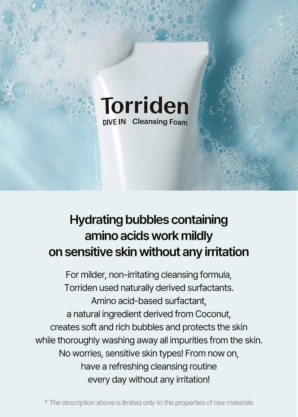 [Torriden] DIVE-IN Low Molecular Hyaluronic Acid Cleansing Foam