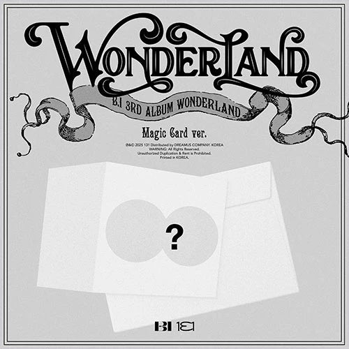 B.I (비아이) 3RD ALBUM - [WONDERLAND] (Magic card Ver.)