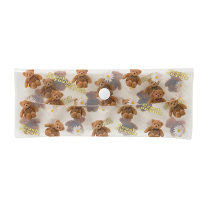 Bear Flower PVC Pouch