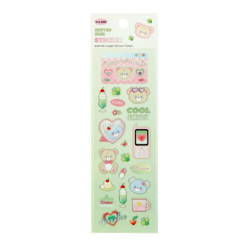 Bear Foil Seal Sticker