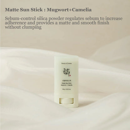 [Beauty of Joseon] Matte Sun Stick : Mugwort+Camelia (SPF 50+ PA++++)