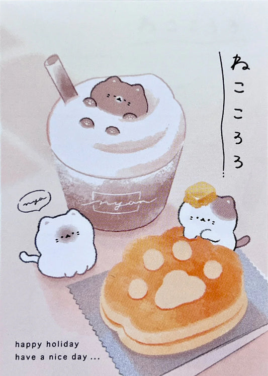 Cat Cafe Mini Notepad