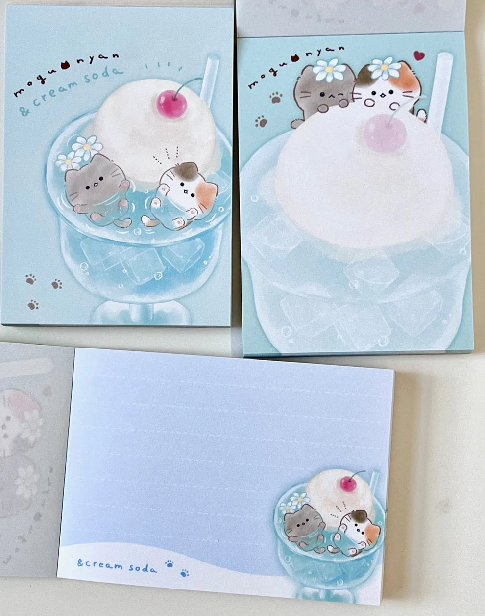 Cat Cream Mini Notepad