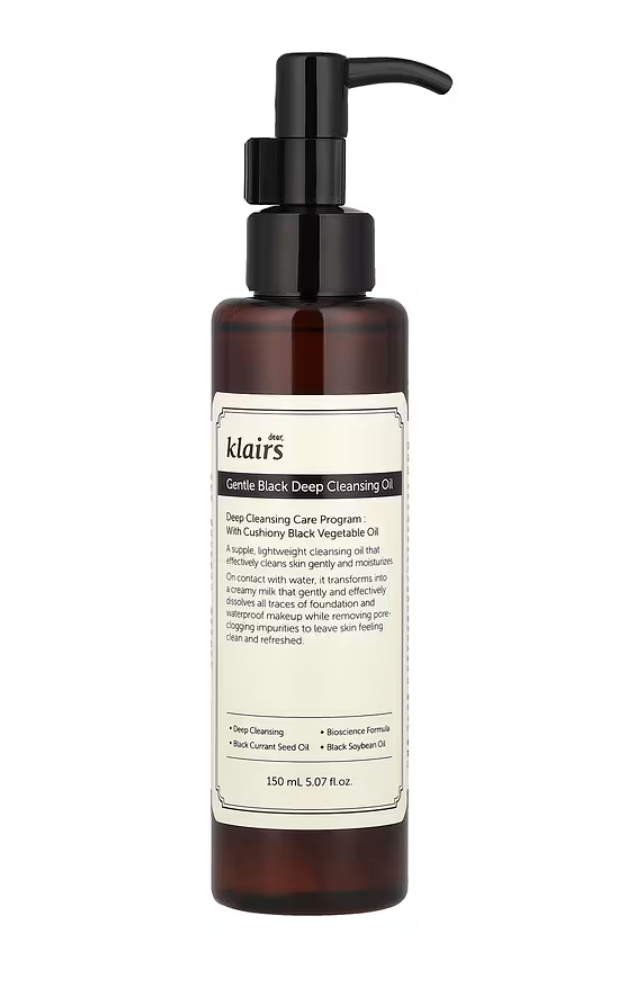 [Dear, Klairs]  Black Deep Cleansing Oil