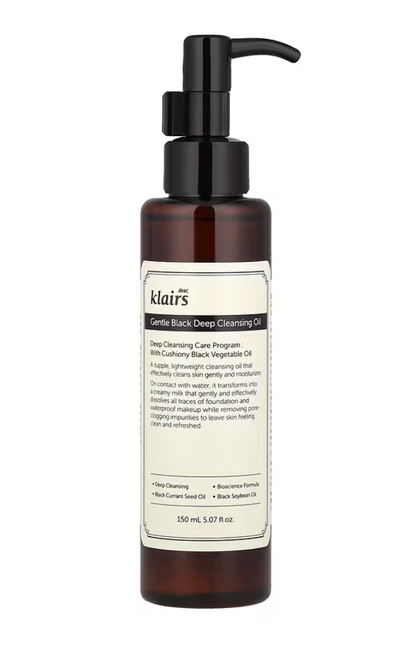 [Dear, Klairs]  Black Deep Cleansing Oil