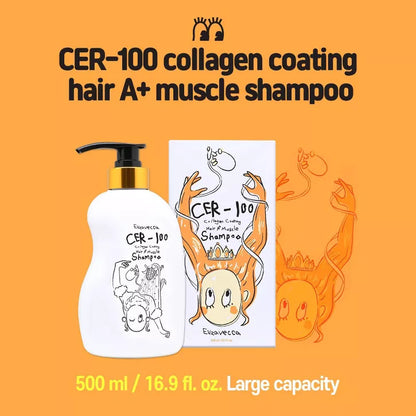 [Elizavecca] CER-100 collagen coating hair muscle shampoo 500g