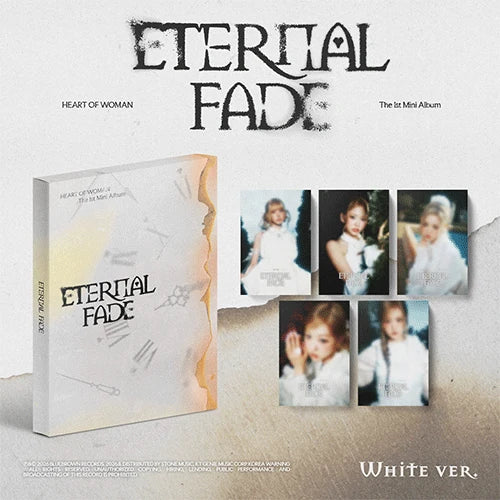 [PRE-ORDER] HEART OF WOMAN (하트오브우먼) 1st Mini Album - [ETERNAL FADE] (WHITE / BLACK Ver.)