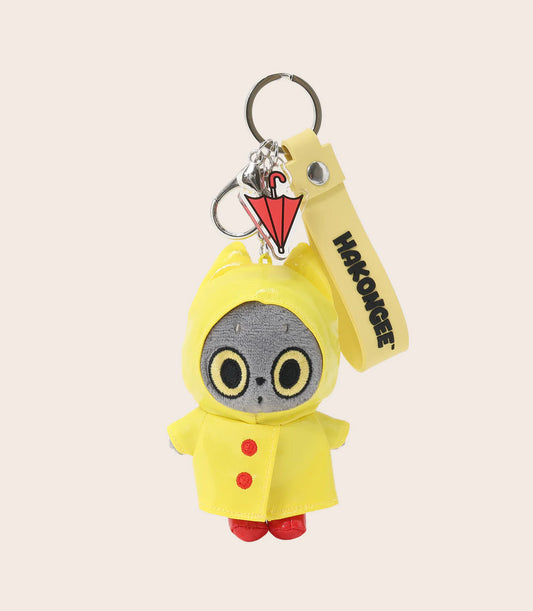 [Hakongee] Plush Charm with Strap - Raincoat and Umbrella