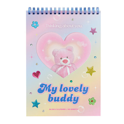 Heart Bear Cover Notebook