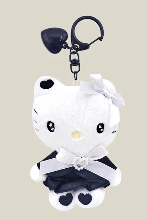 Hello Kitty Black Heart Keyring