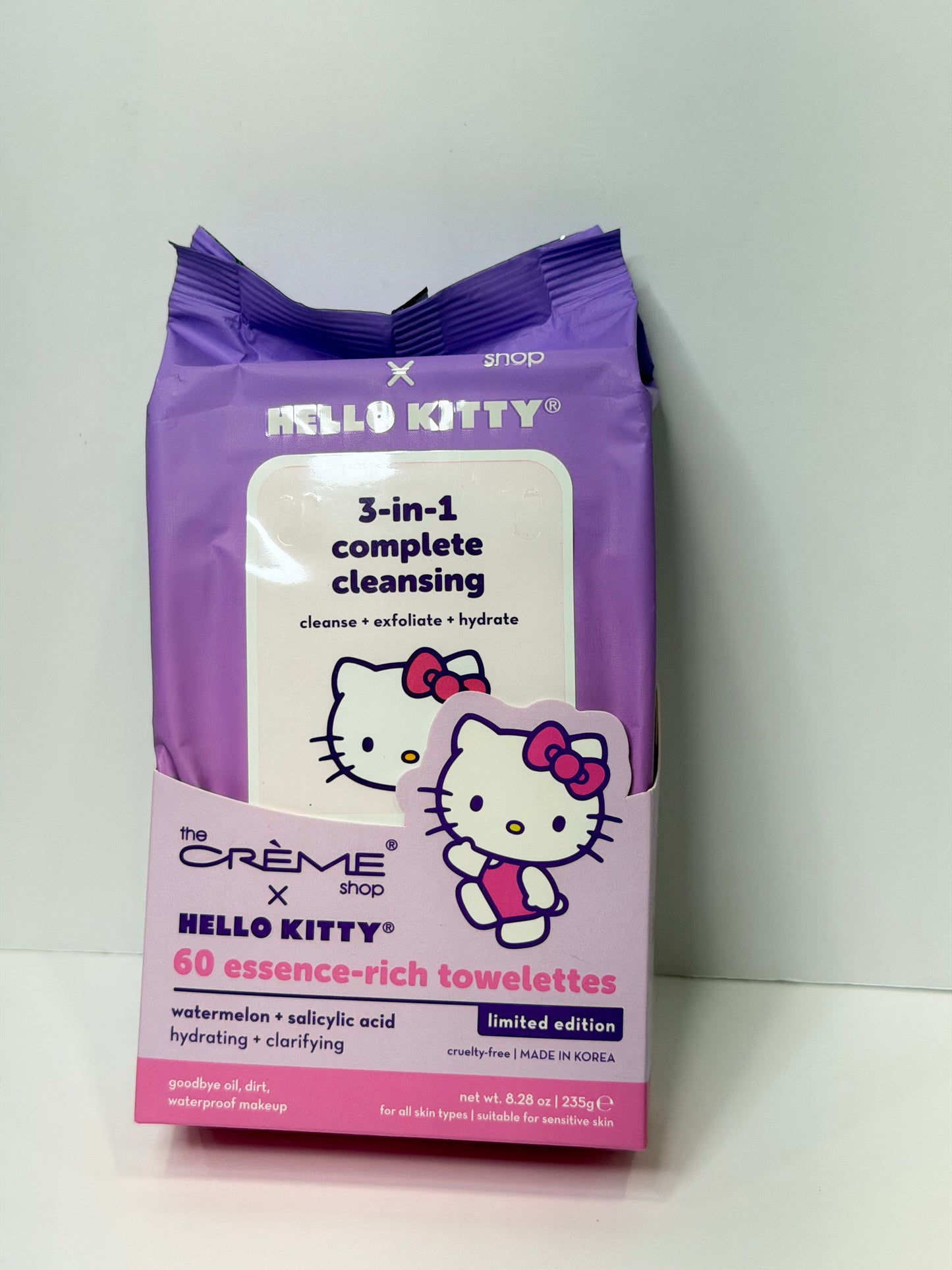 [The Crème Shop] Hello Kitty Essence-Rich Towelettes Watermelon