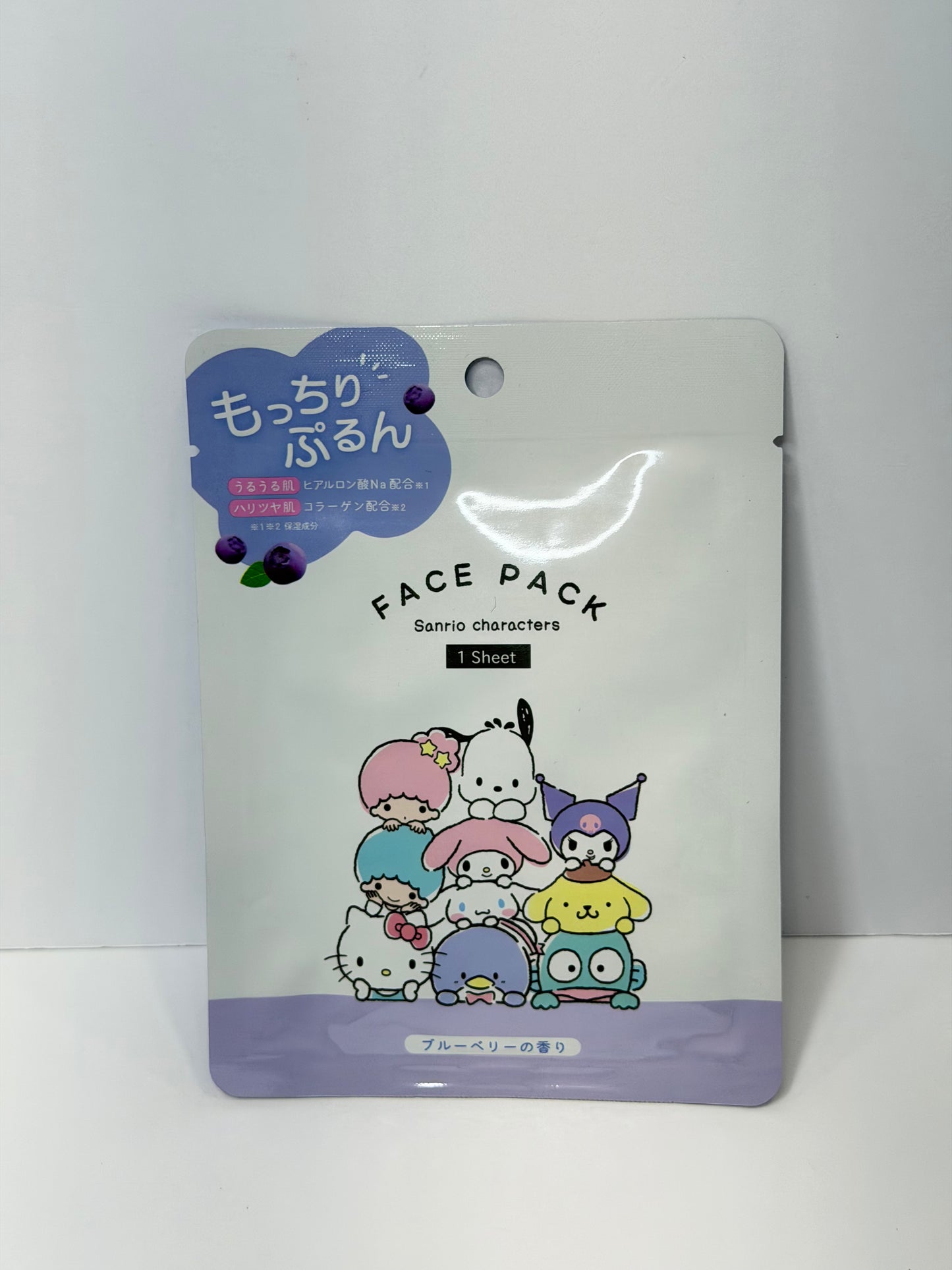 Sanrio Sheet Face Pack-Blueberry