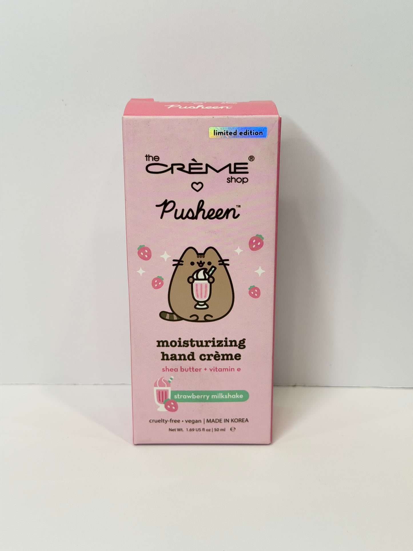 [The Crème Shop] Pusheen Moisturizing Hand Creme Strawberry Milk shake