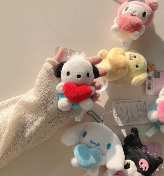 Pochacco Heart Keychain