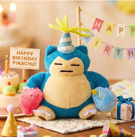 Snorlax Birthday Cake Keychain