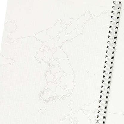 Korean Map Spiral Notebook