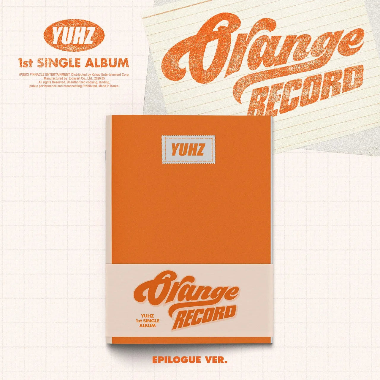 YUHZ (유어즈) 1st Single Album - [Orange Record] (Epilogue ver./ Kiwee Album)