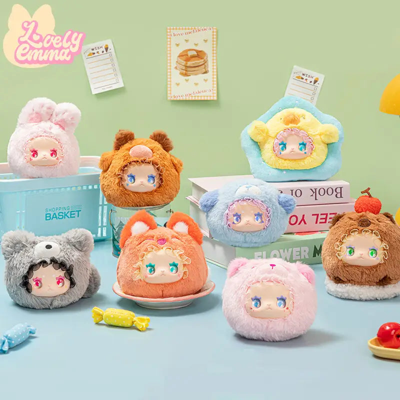 LOVELY EMMA Rua Rua Zoo Vinyl Face Plush Keychain Series