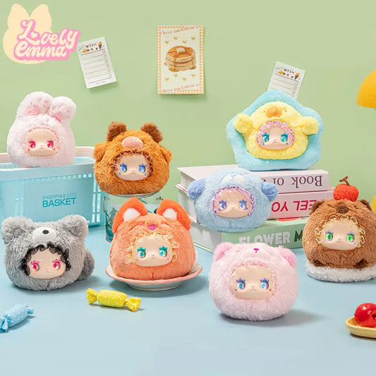 LOVELY EMMA Rua Rua Zoo Vinyl Face Plush Keychain Series