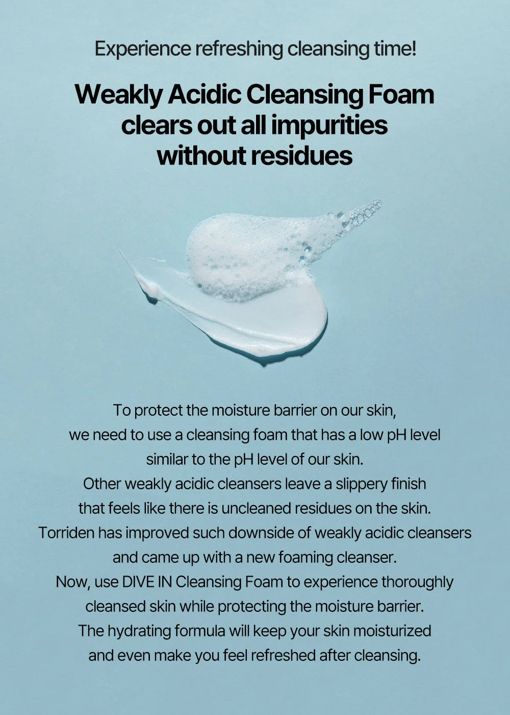 [Torriden] DIVE-IN Low Molecular Hyaluronic Acid Cleansing Foam