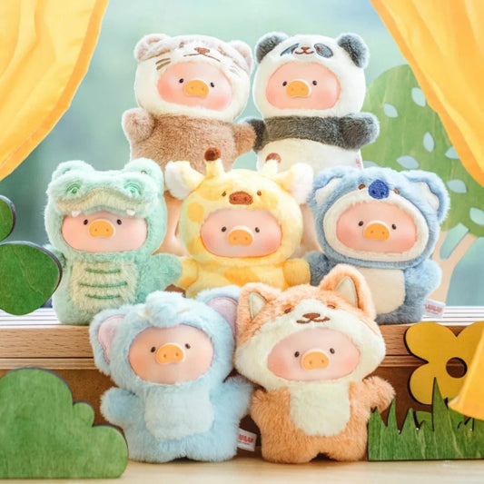 LuLu the Piggy Animal Party - Puppet Show PVC Face Plush Keychain