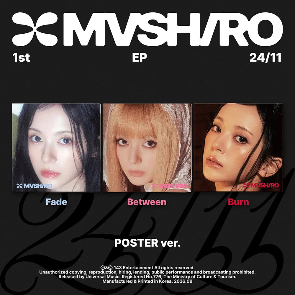 MASHIRO (마시로) 1st EP Album - [24/11] (Poster ver.)