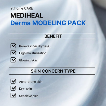 [Mediheal] Derma Modeling Pack, Ampoule + Powder Mask - Hyaluronate Moisture