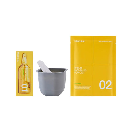[Mediheal] Derma Modeling Pack, Ampoule + Powder Mask - Vitamin Brightening