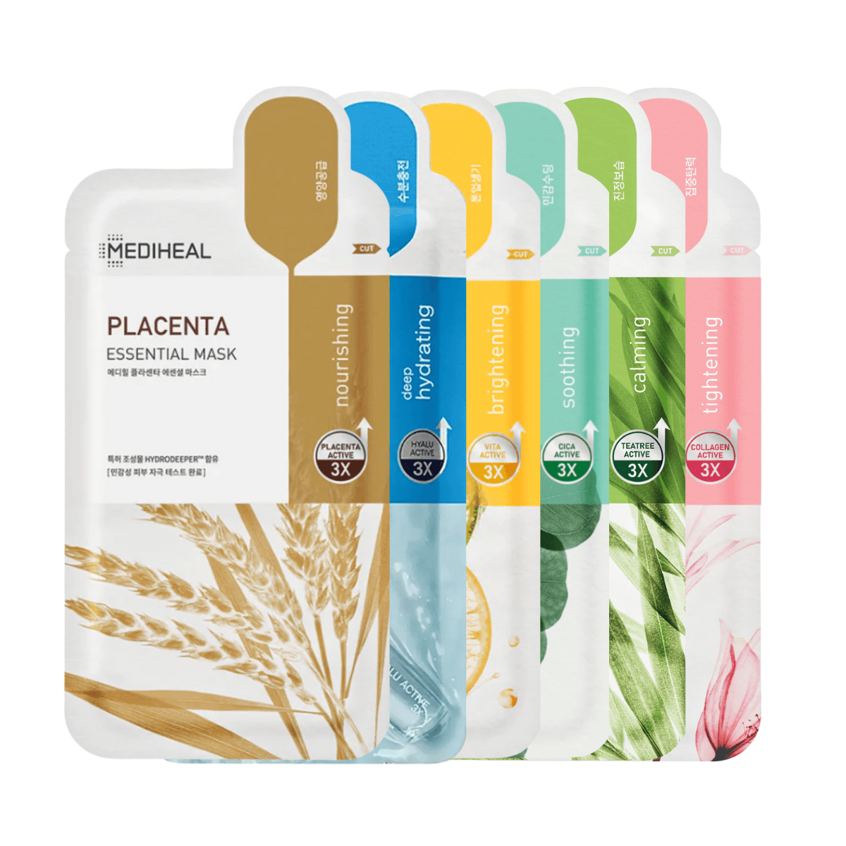 [Mediheal] Essential Variety Facial Sheet Masks 12pk