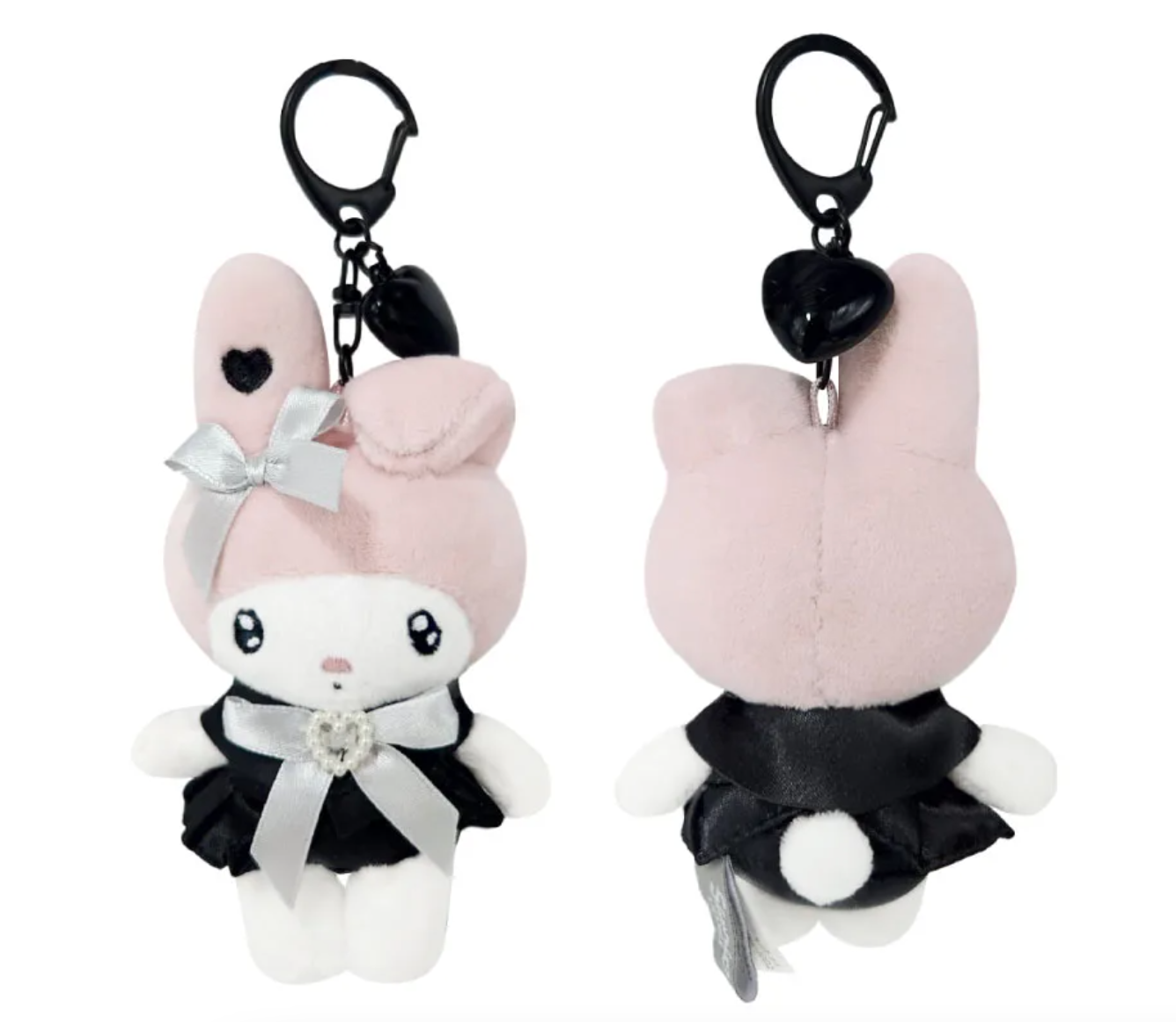 MyMelody Black Heart Keyring