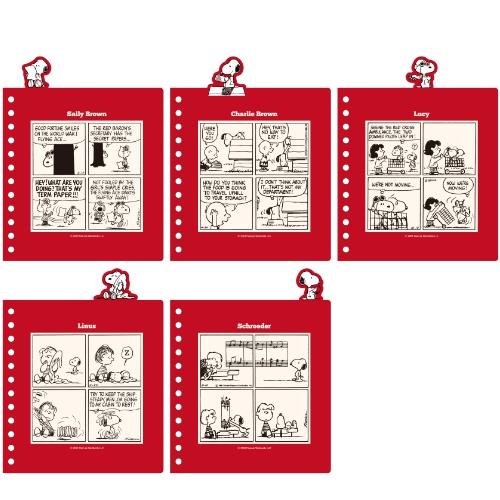 PEANUTS SNOOPY INDEX NOTE-RED